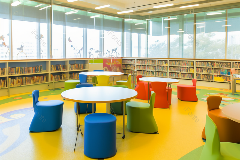 色彩多暑假研学儿童图书馆,高清,摄影图,摄影图片,图片大全,摄影图免费下载